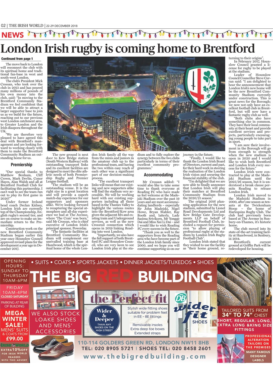 Irish World Preview Pages