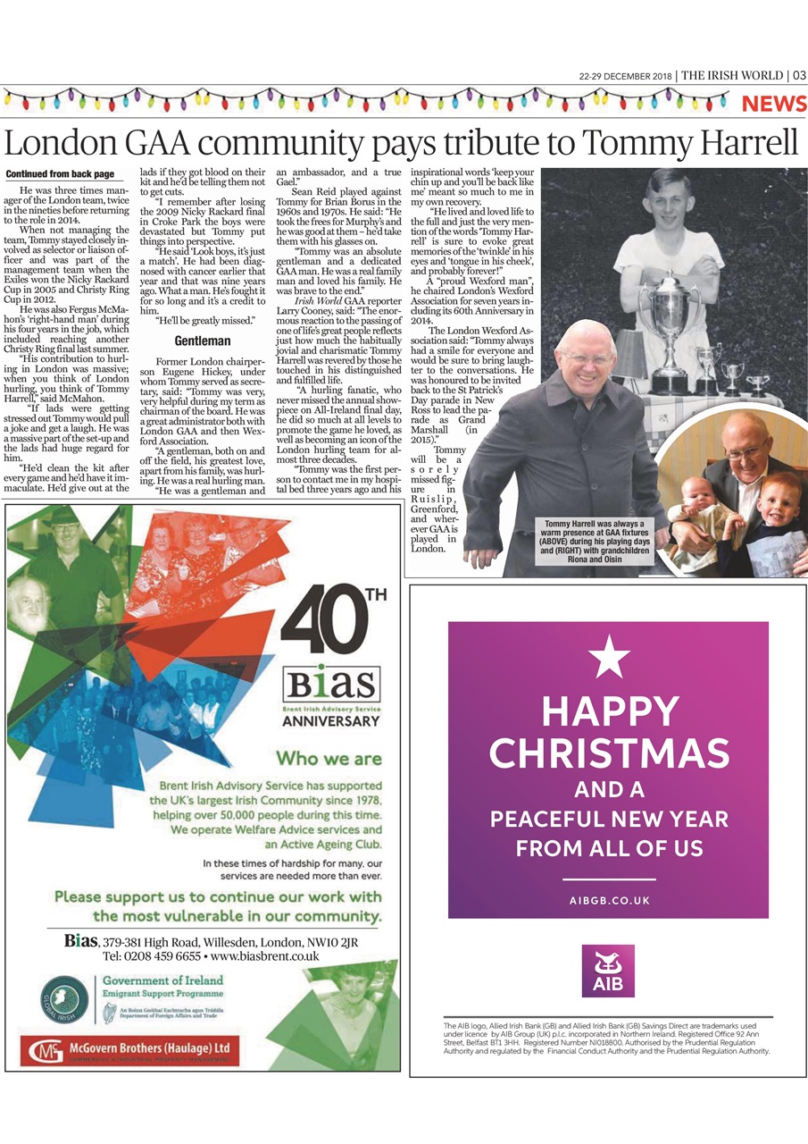 Irish World Preview Pages