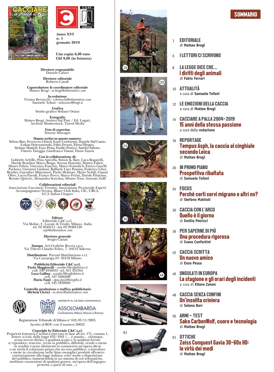 Caccia Magazine Preview Pages