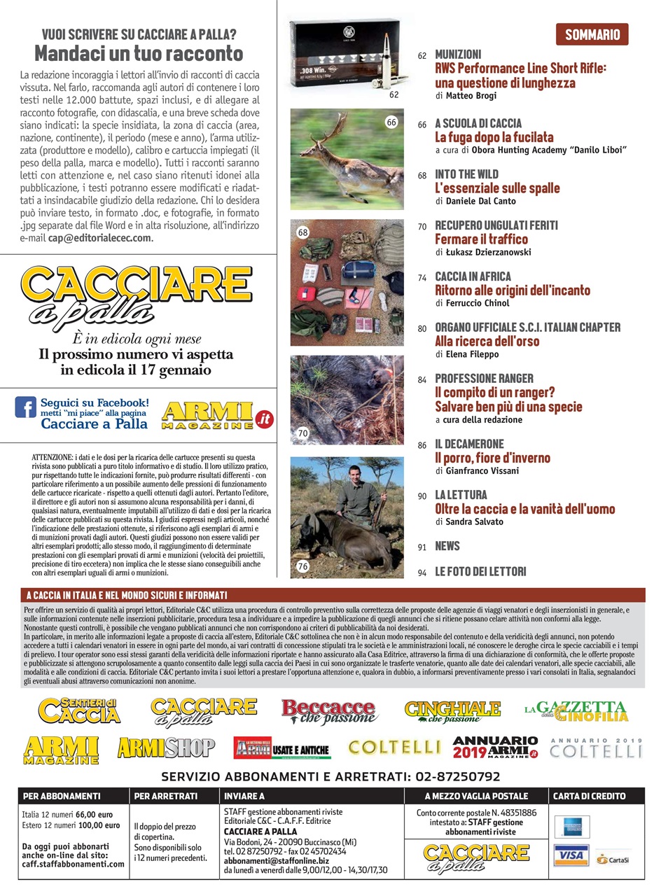 Caccia Magazine Preview Pages