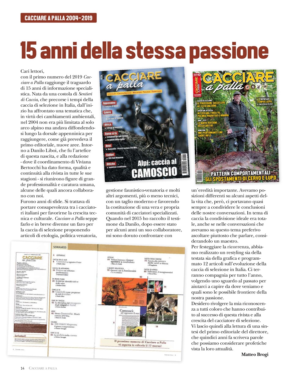 Caccia Magazine Preview Pages