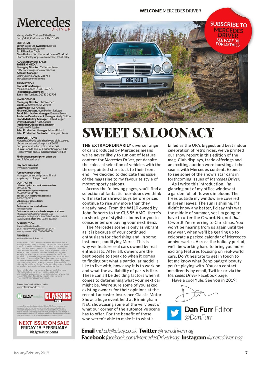 Mercedes Driver Magazine Preview Pages