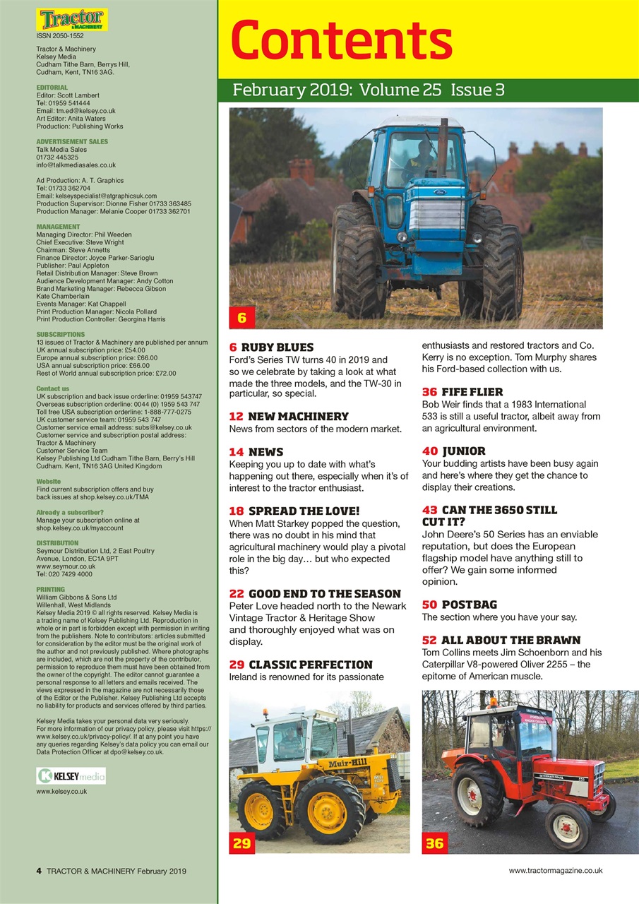 Tractor & Machinery Preview Pages