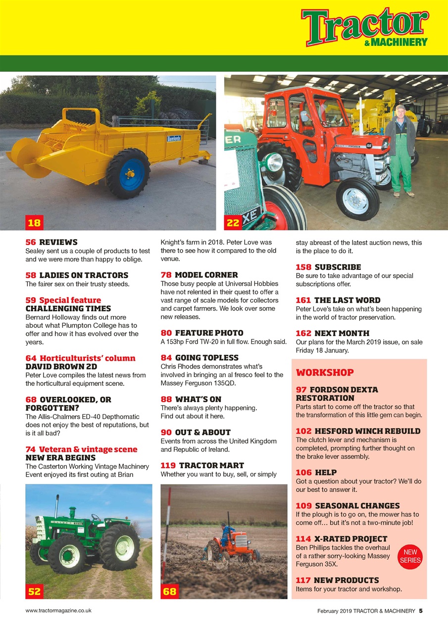Tractor & Machinery Preview Pages