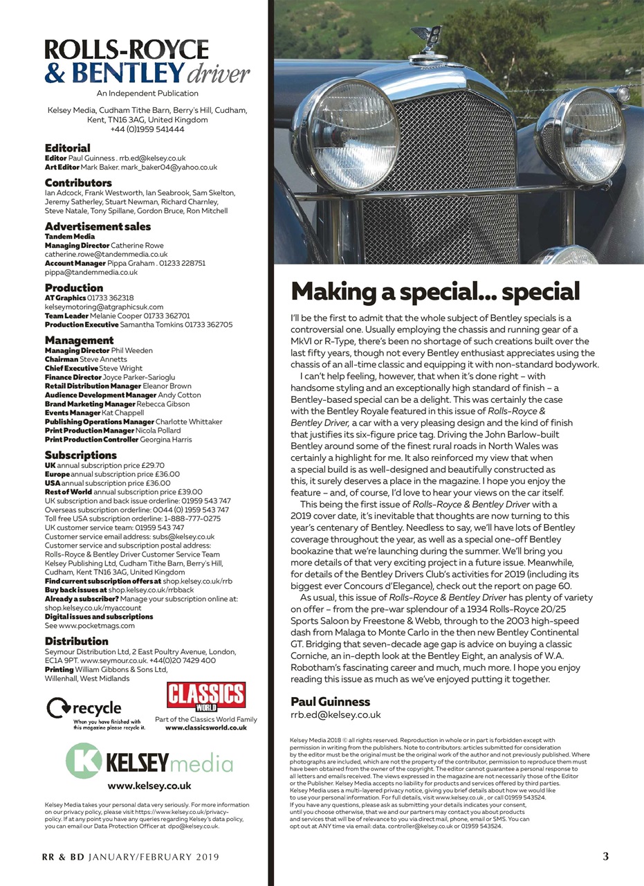 Rolls-Royce & Bentley Driver Preview Pages