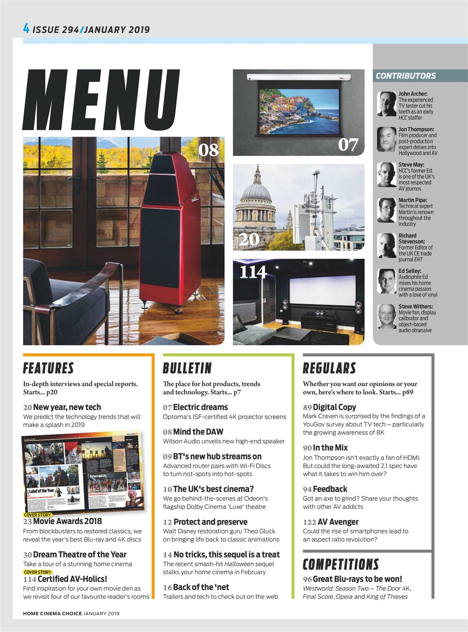 Home Cinema Choice Preview Pages