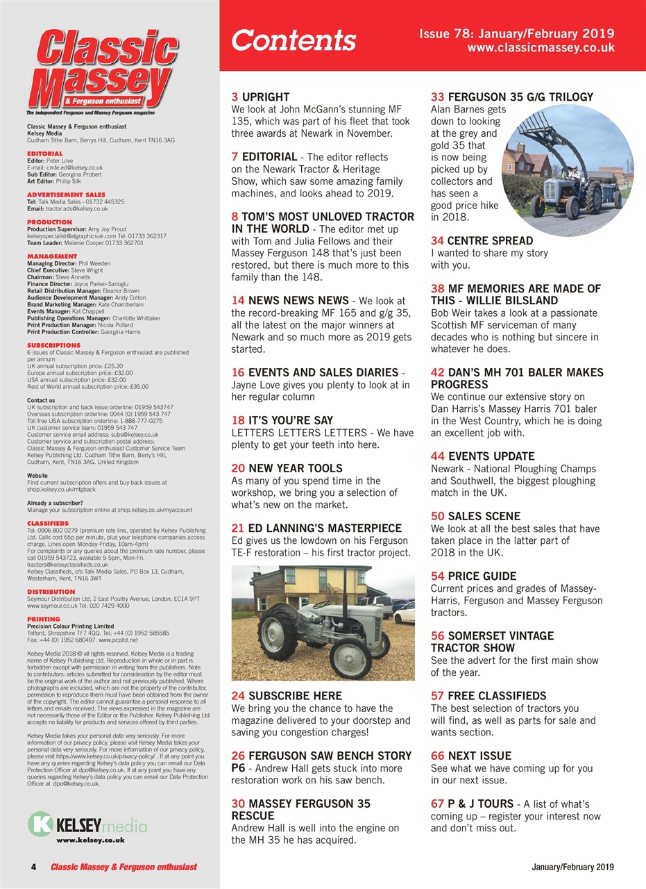Classic Massey Preview Pages