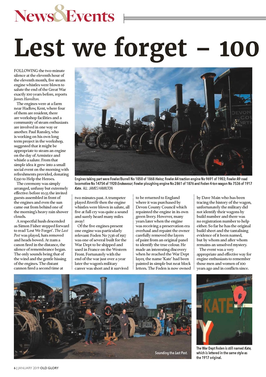 Old Glory Magazine Preview Pages