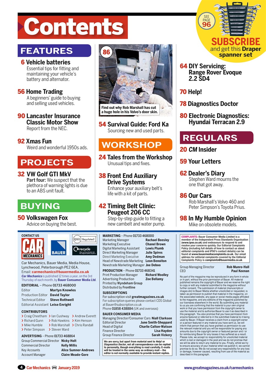 Car Mechanics Preview Pages