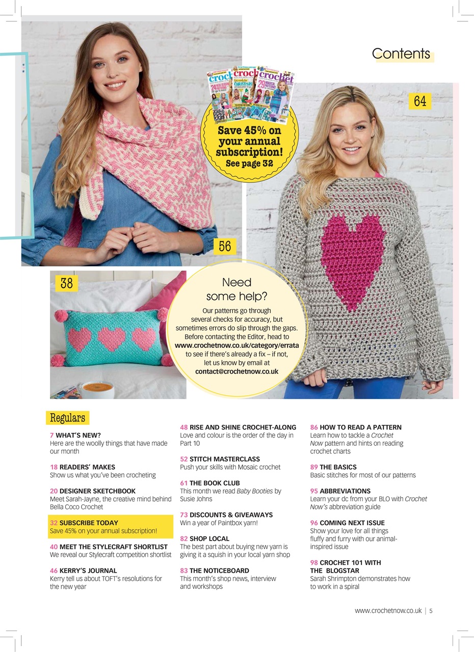 Crochet Now Magazine Preview Pages