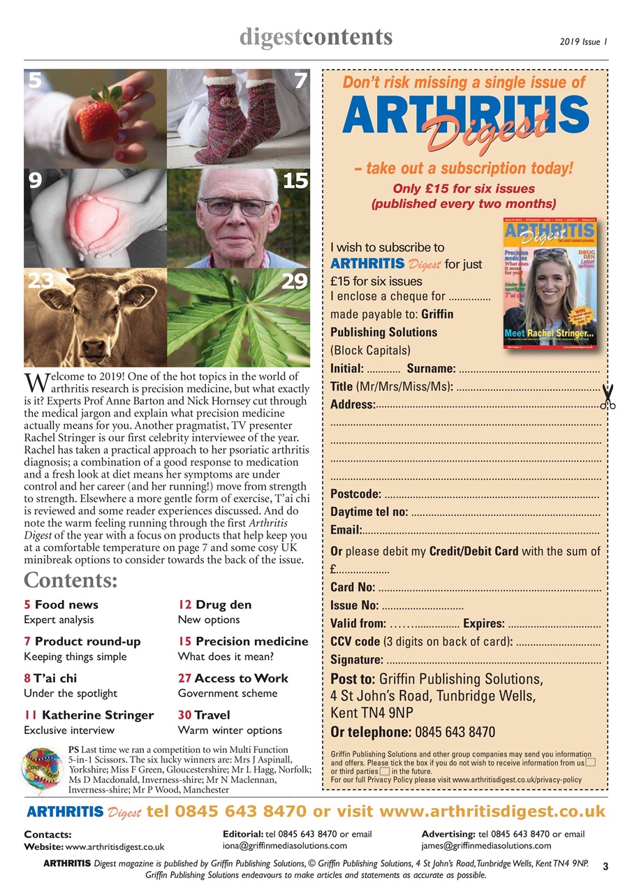 Arthritis Digest Preview Pages