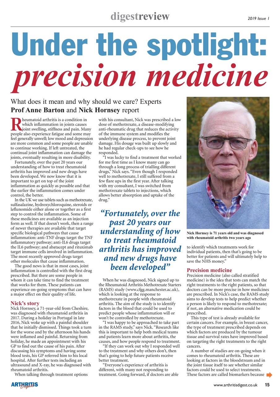Arthritis Digest Preview Pages