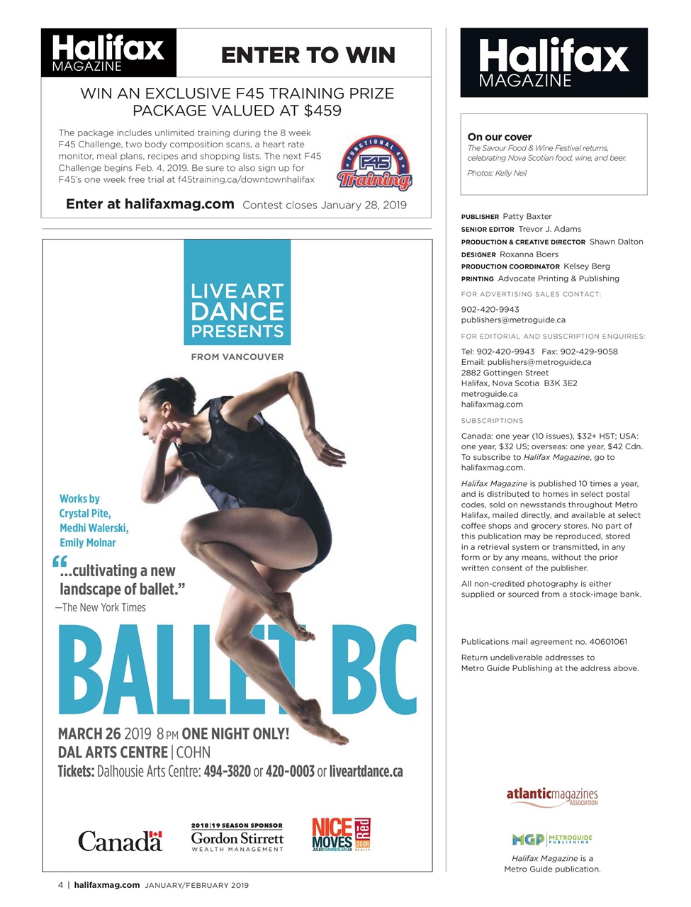 Halifax Magazine Preview Pages