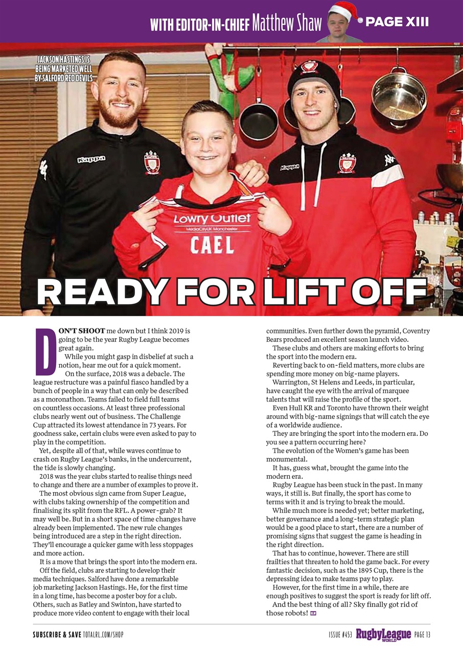 Rugby League World Preview Pages