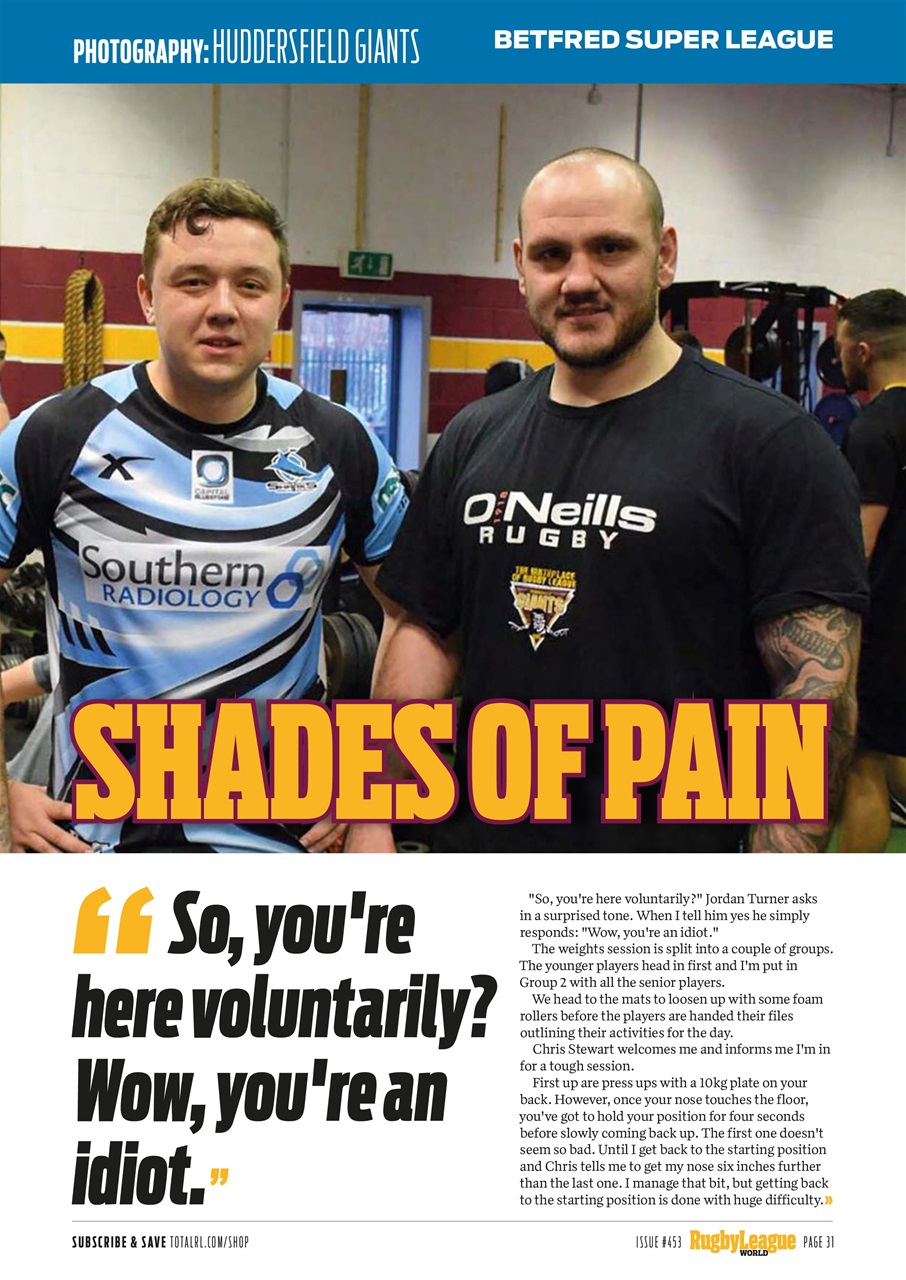 Rugby League World Preview Pages