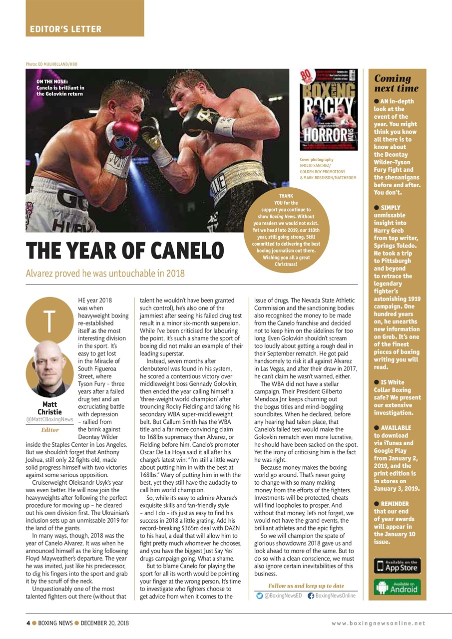 Boxing News Preview Pages