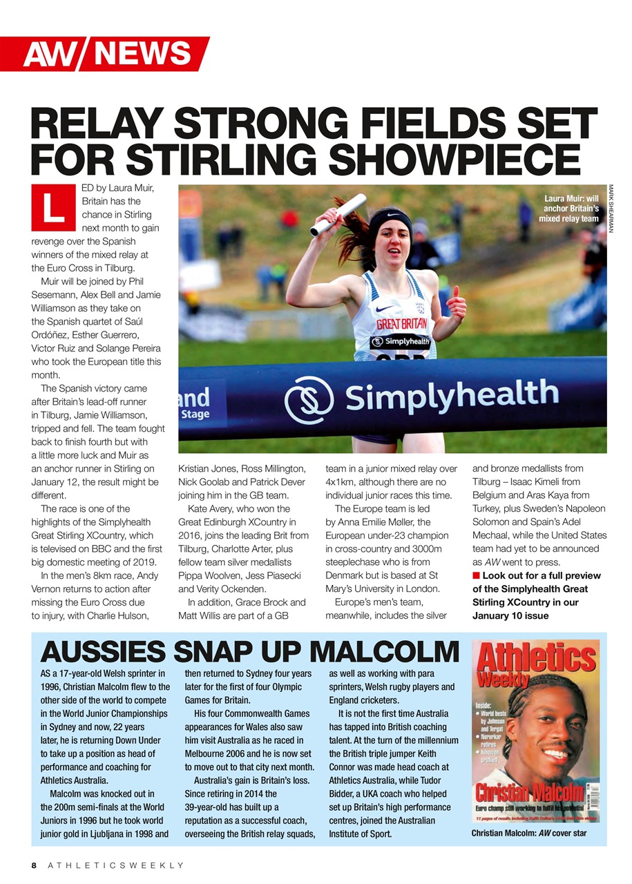 AW – Athletics Weekly Magazine Preview Pages