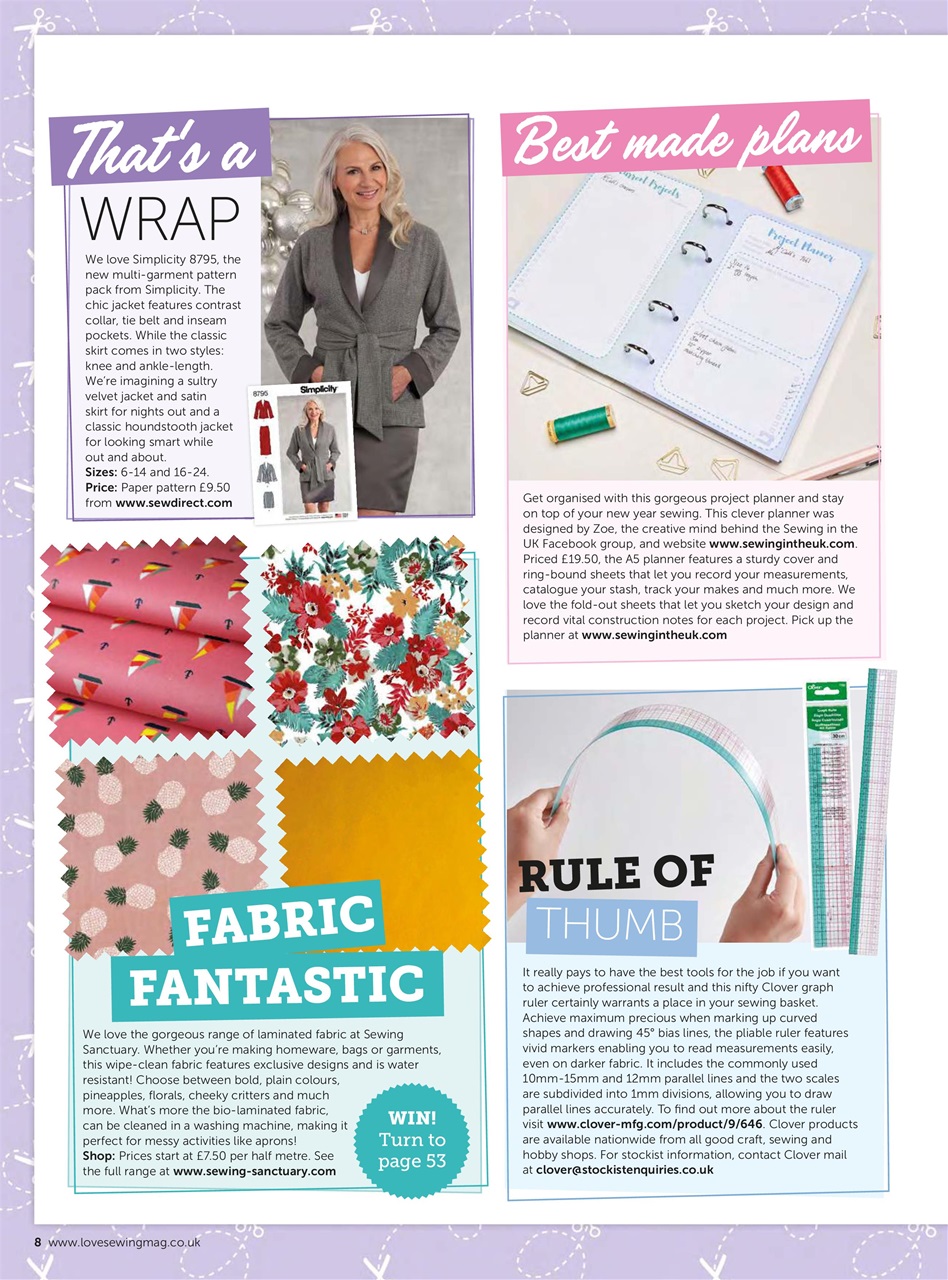 Love Sewing Preview Pages