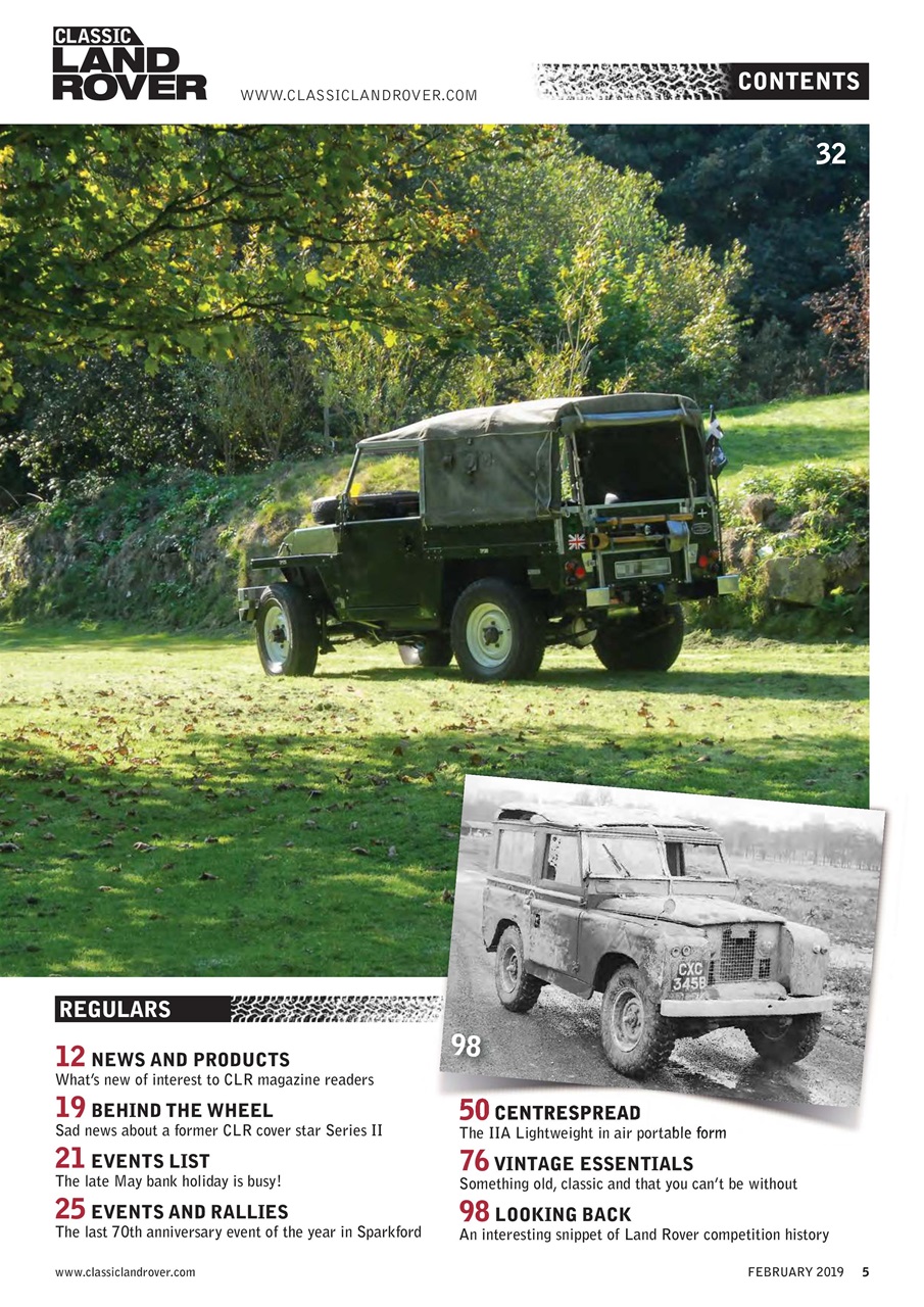 Classic Land Rover Magazine Preview Pages