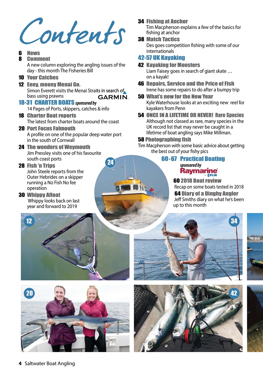 Saltwater Boat Angling Preview Pages