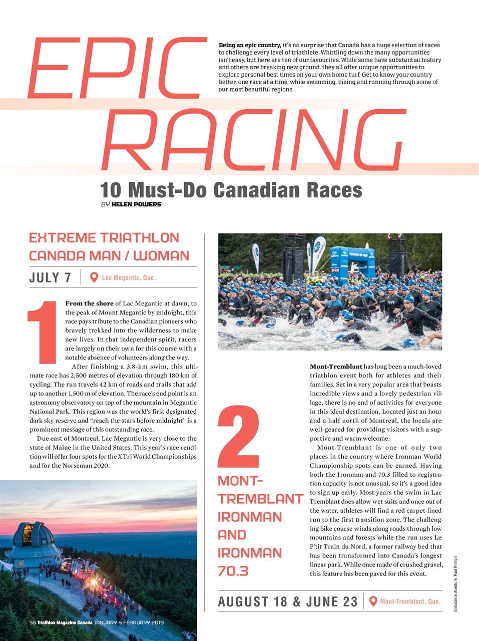 Triathlon Magazine Canada Preview Pages