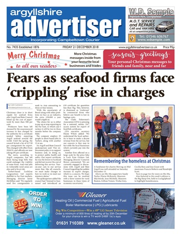 Argyllshire Advertiser issue 21 December 2018