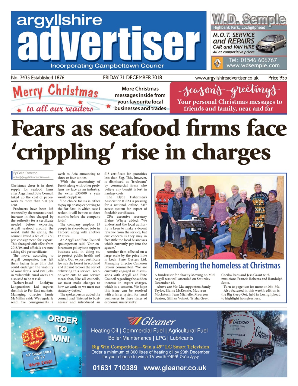 Argyllshire Advertiser Preview Pages