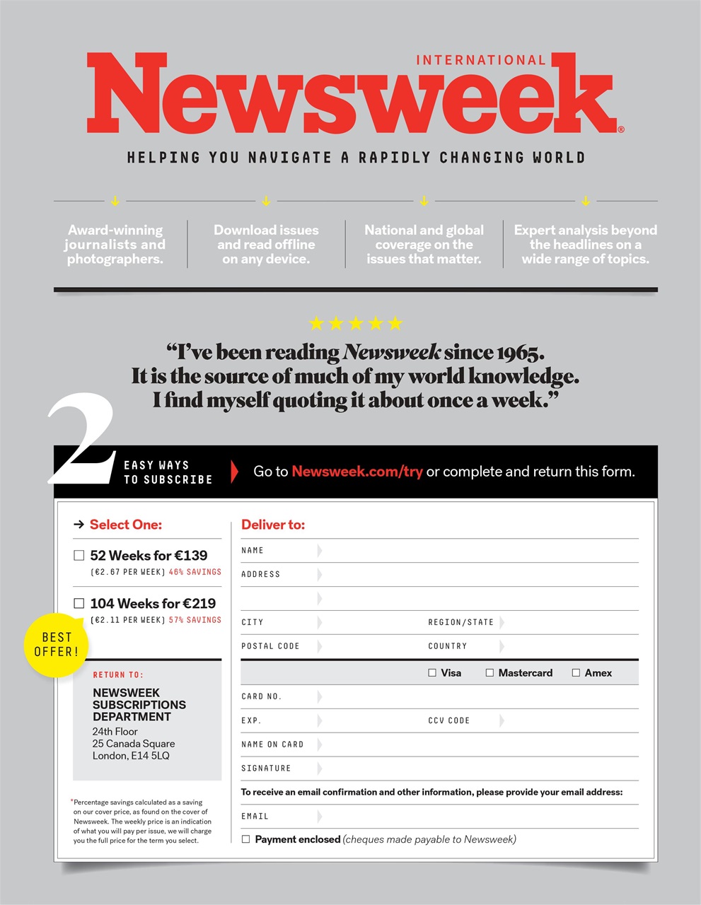 Newsweek International Preview Pages