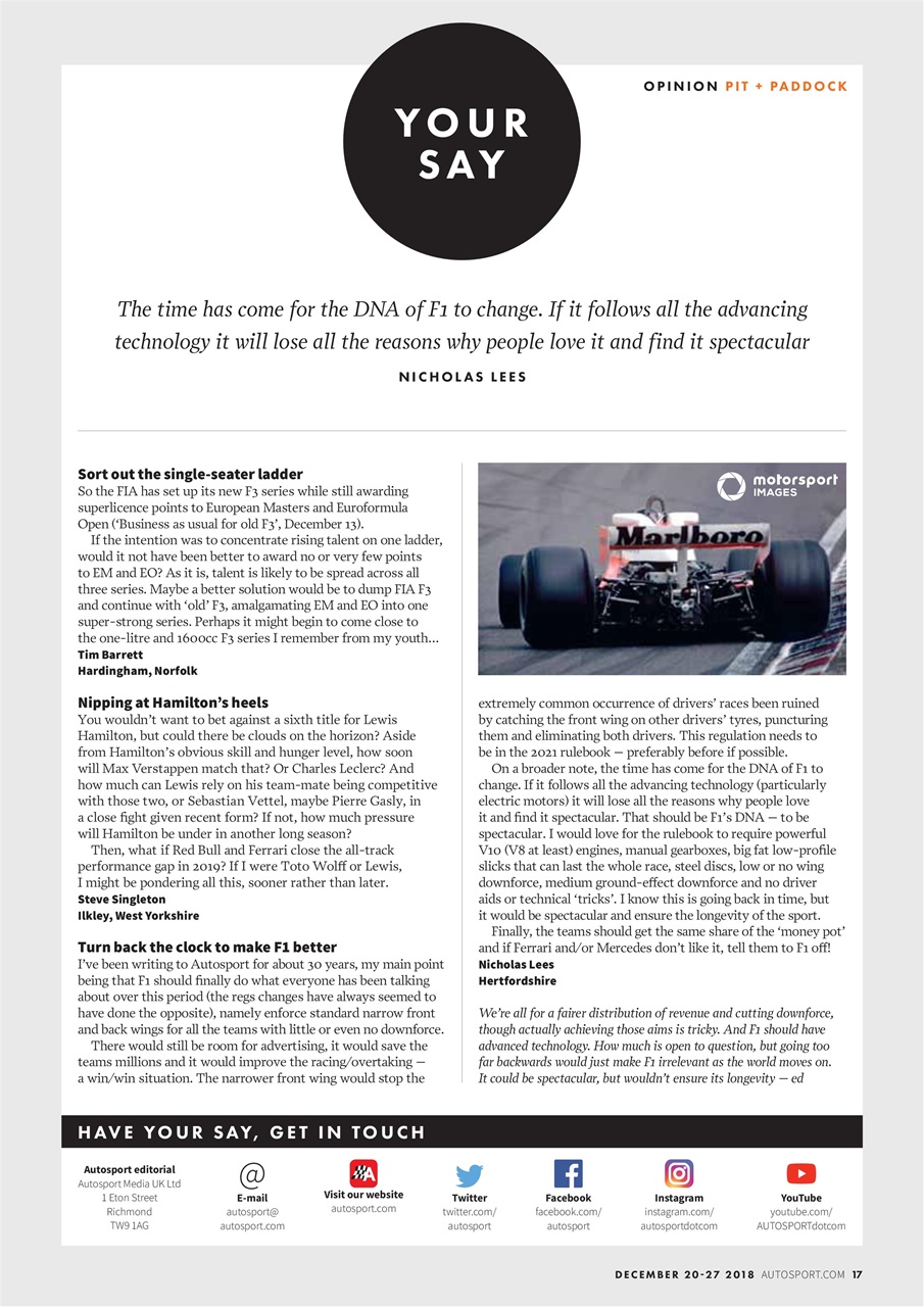 Autosport Preview Pages
