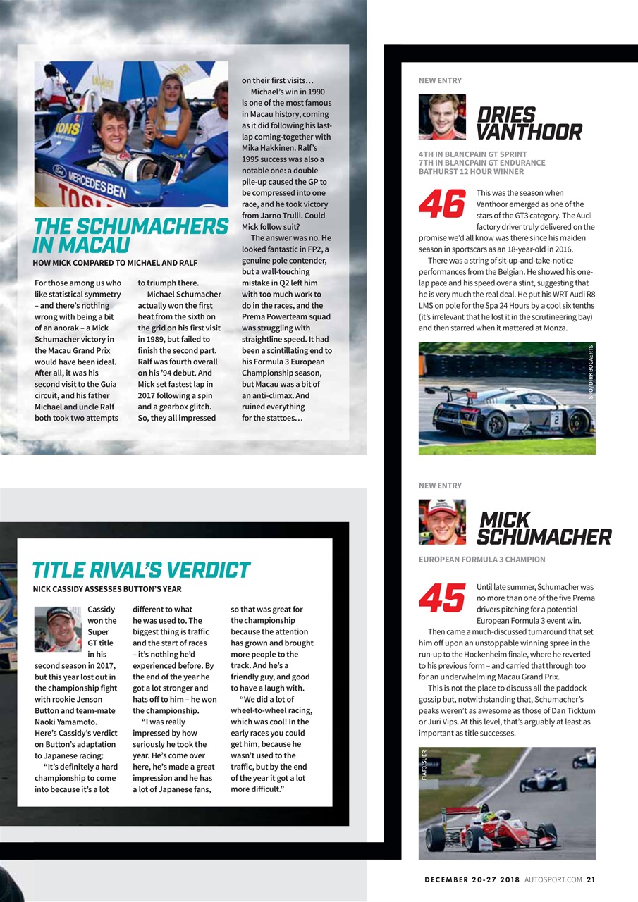 Autosport Preview Pages