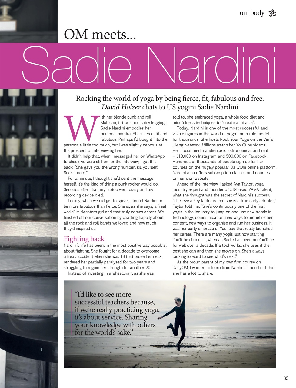 OM Yoga Magazine Preview Pages
