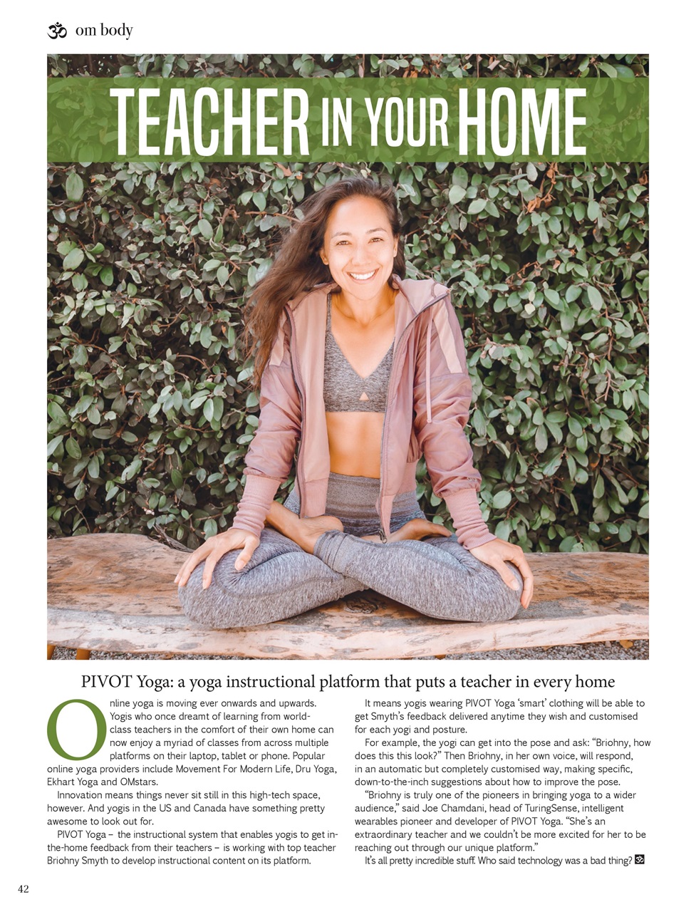 OM Yoga Magazine Preview Pages