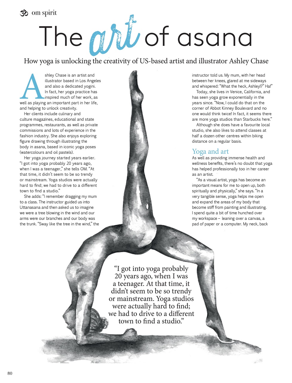 OM Yoga Magazine Preview Pages