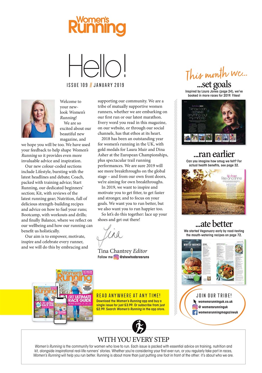 Women’s Running Preview Pages