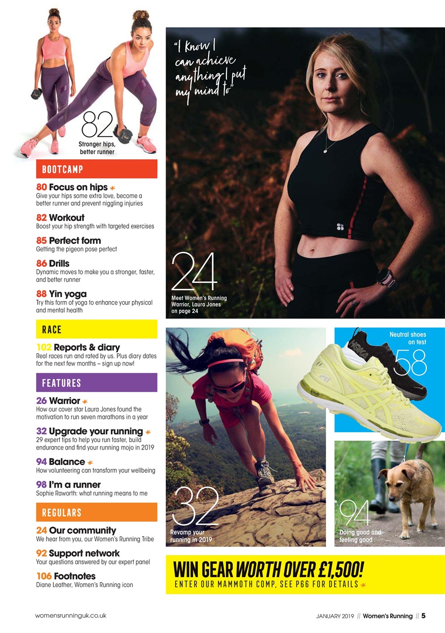 Women’s Running Preview Pages