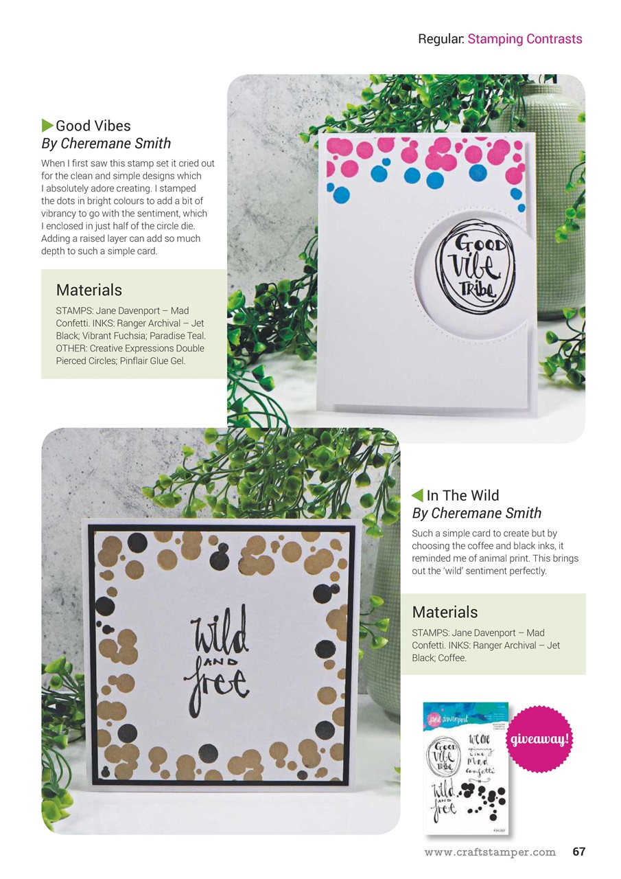 Craft Stamper Preview Pages