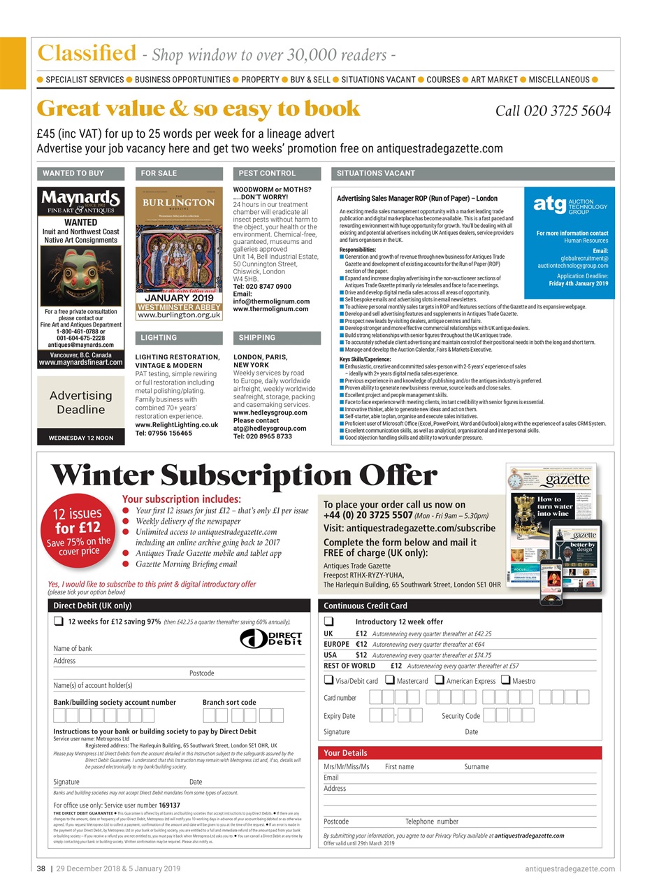Antiques Trade Gazette Preview Pages