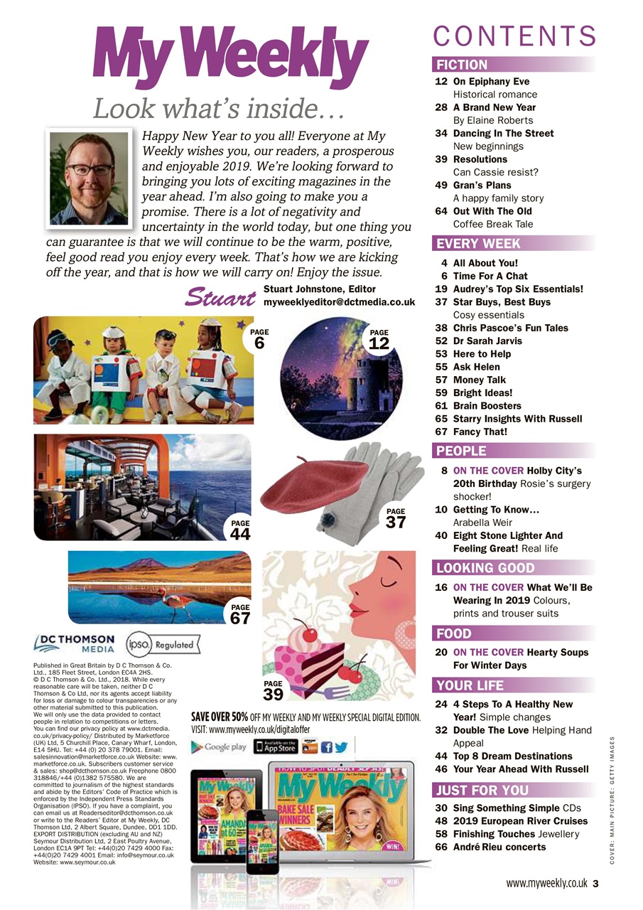 My Weekly Preview Pages