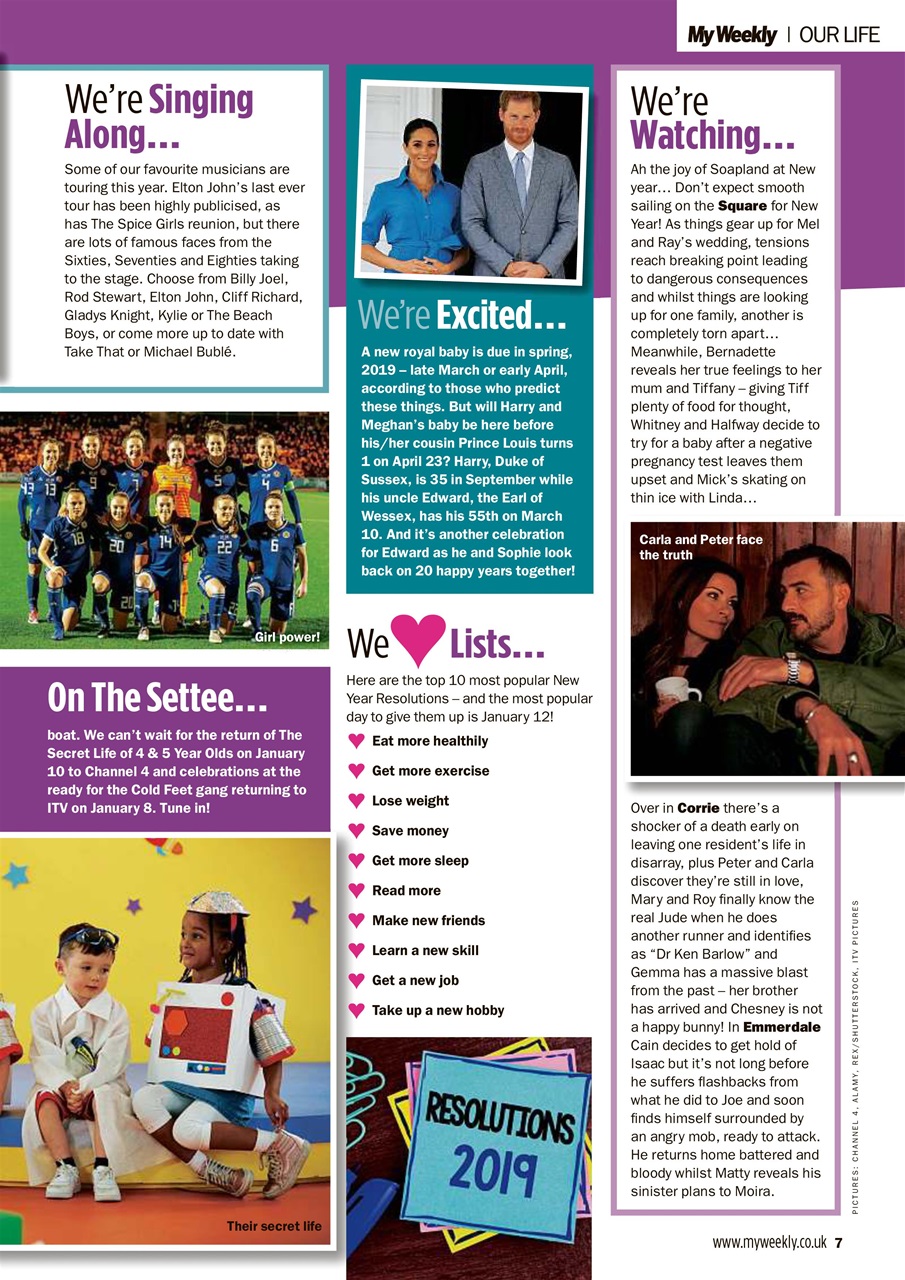 My Weekly Preview Pages