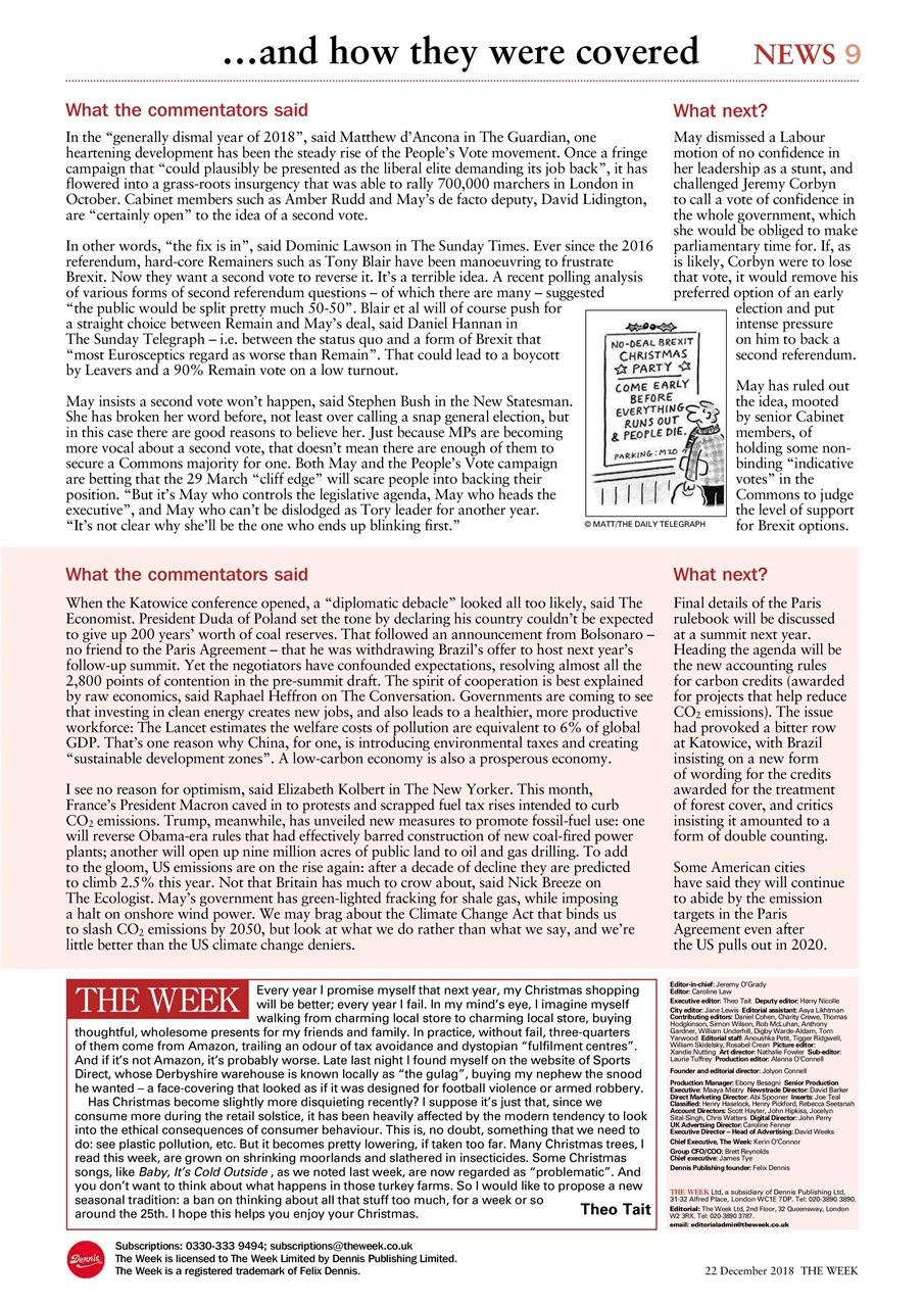 The Week Preview Pages