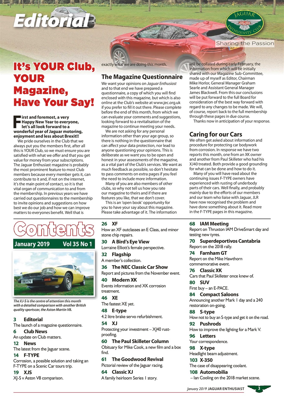 Jaguar Enthusiast Preview Pages