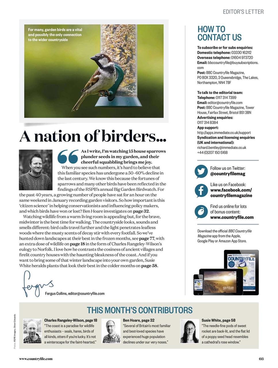 BBC Countryfile Magazine Preview Pages