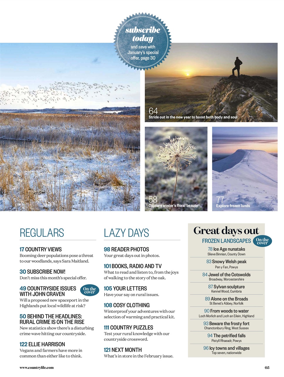 BBC Countryfile Magazine Preview Pages