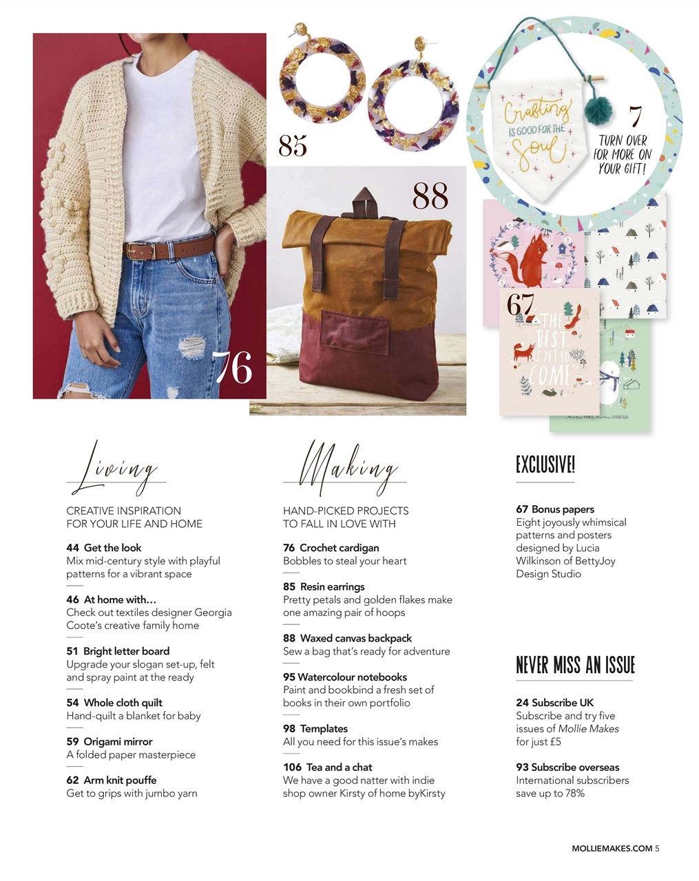 Mollie magazine Preview Pages