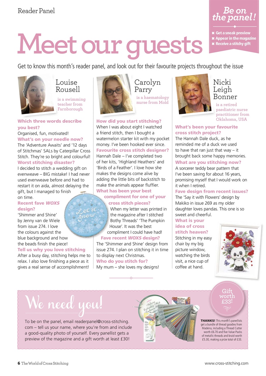 The World of Cross Stitching Preview Pages