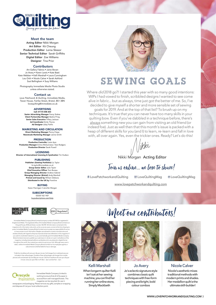 Love Patchwork & Quilting Preview Pages