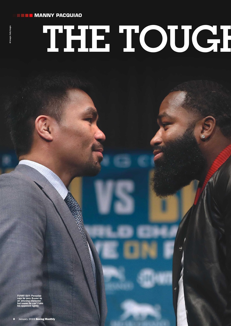 Boxing Monthly Preview Pages