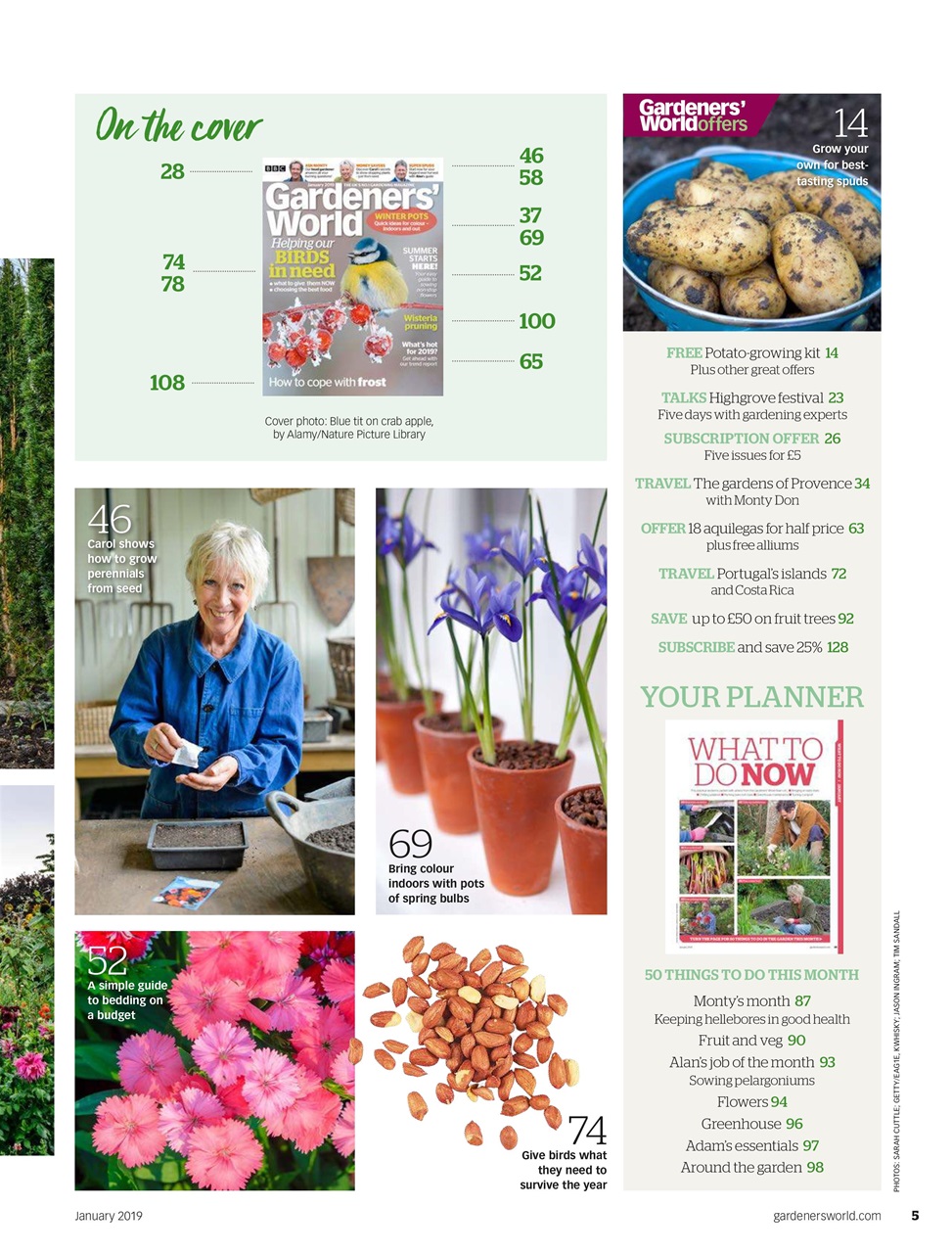 BBC Gardeners’ World Magazine Preview Pages