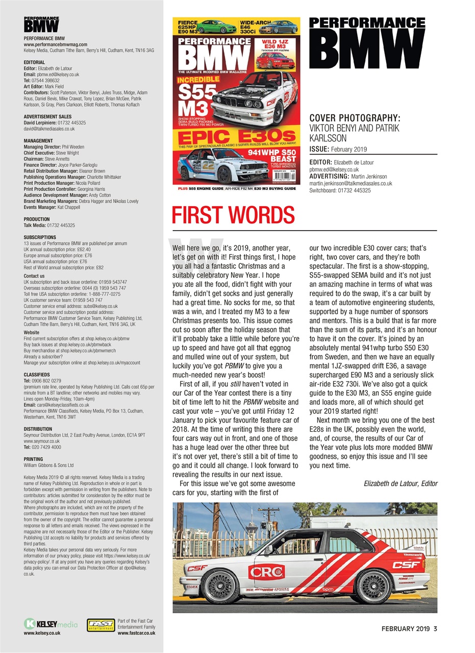 Performance BMW Preview Pages