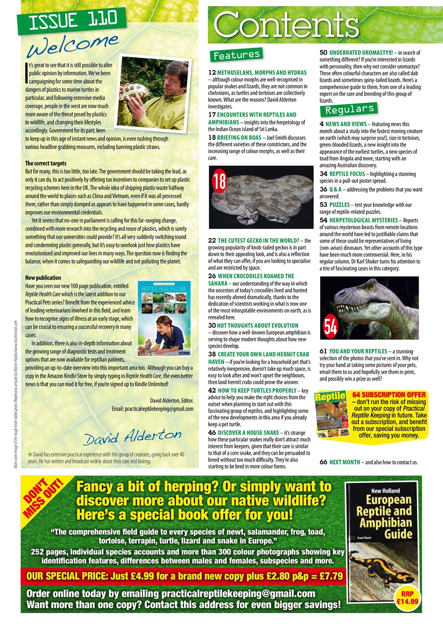 Practical Reptile Keeping Preview Pages